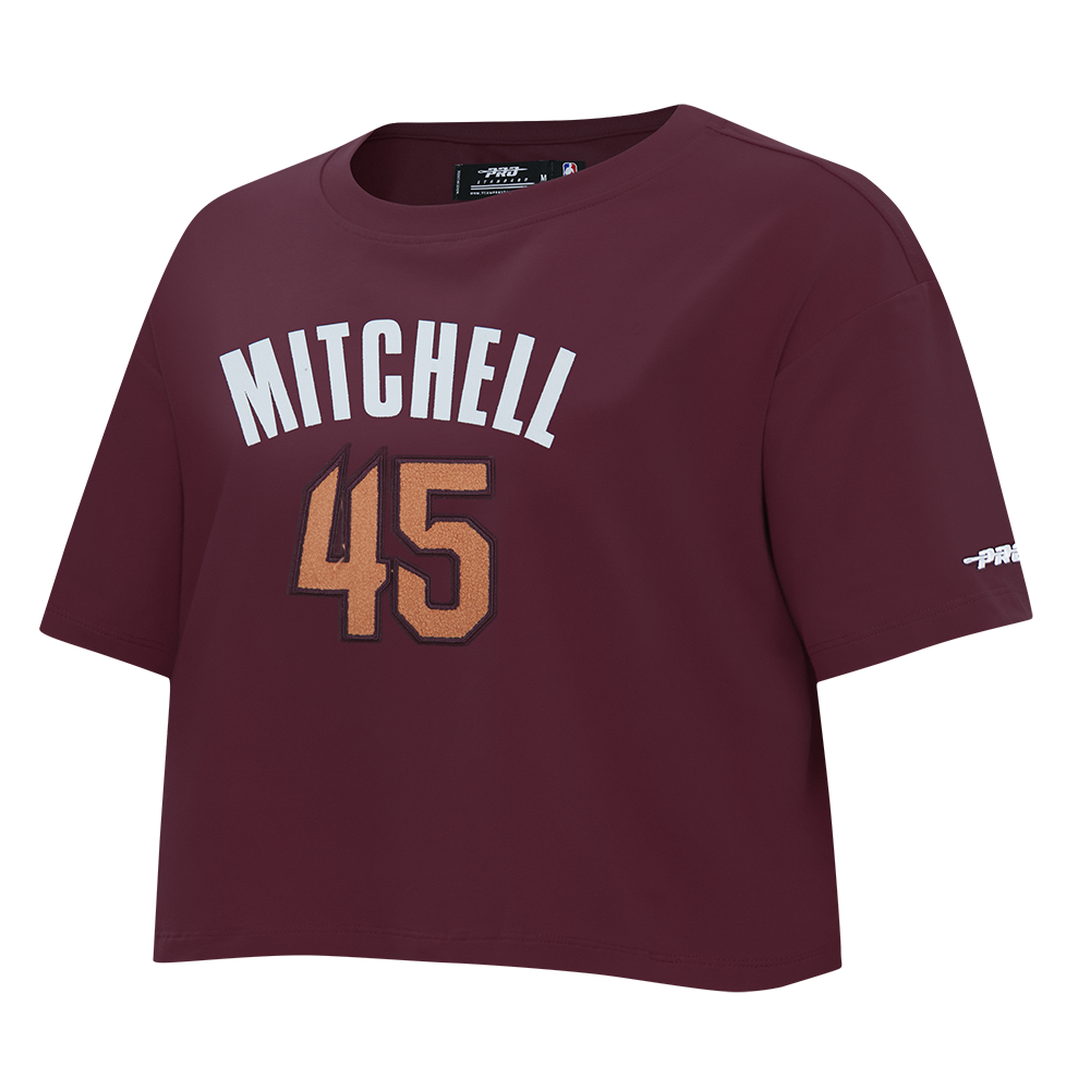 NBA CLEVELAND CAVALIERS DONOVAN MITCHELL #45 CLASSIC PNN WOMEN'S SJ BO (WINE)