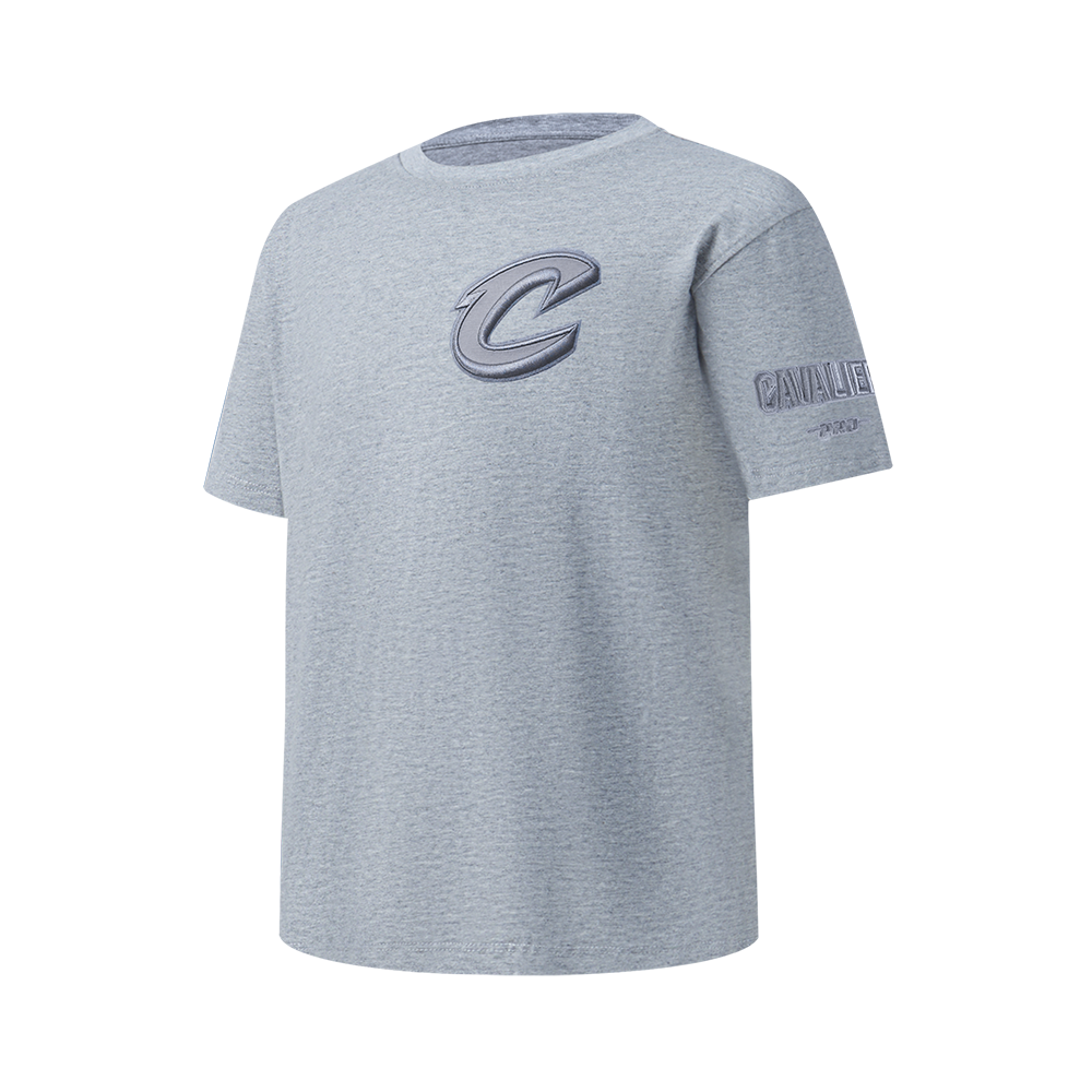 NBA CLEVELAND CAVALIERS NEUTRAL BIG BOYS SS TEE (DARK HEATHER GRAY)