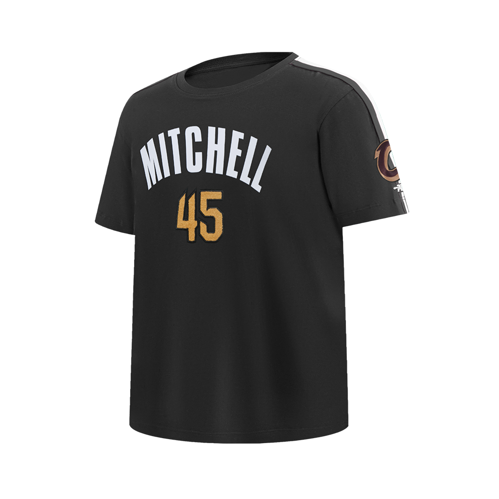 NBA CLEVELAND CAVALIERS DONOVAN MITCHELL #45 CLASSIC PNN BIG BOY'S SS T (BLACK)
