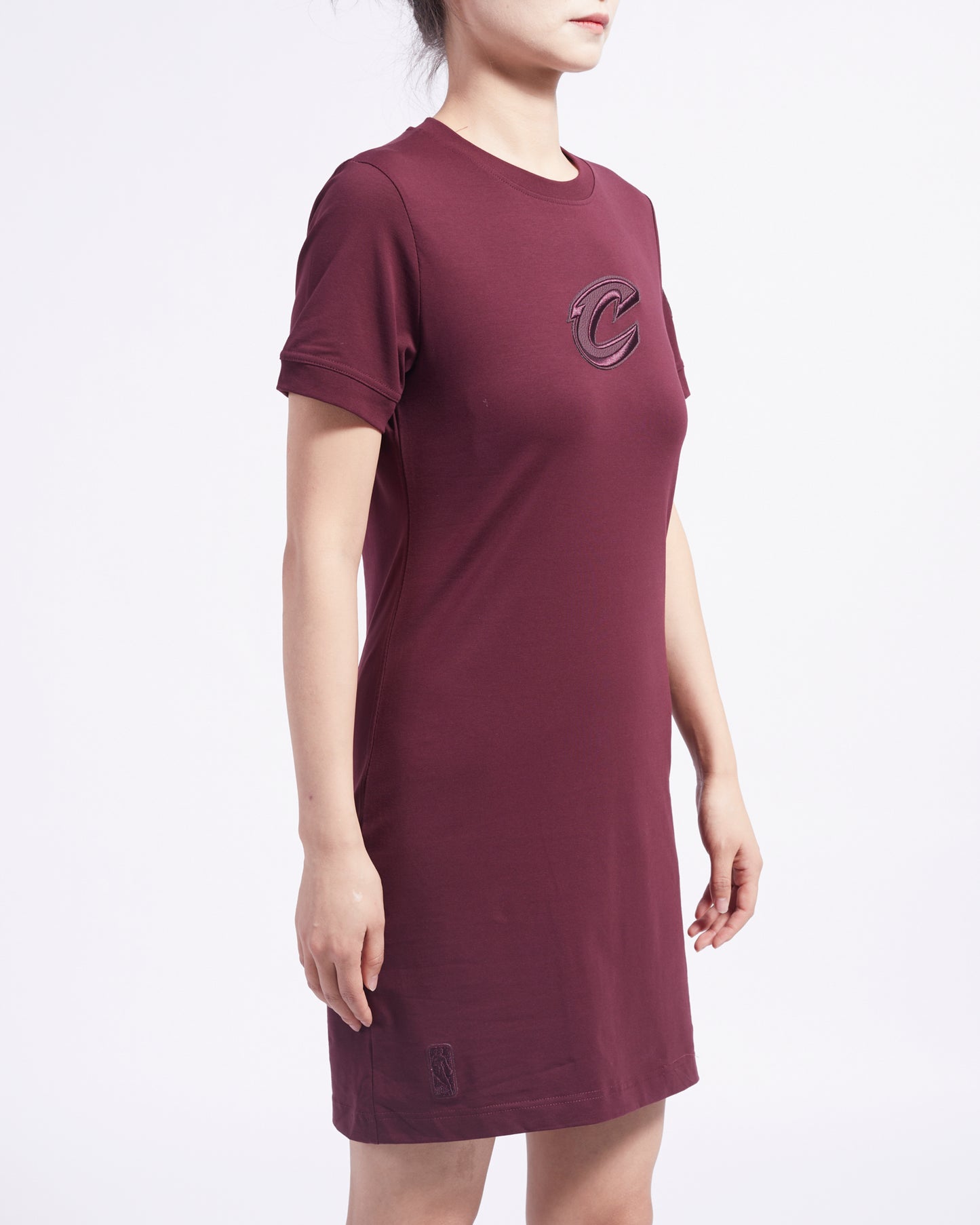 NBA CLEVELAND CAVALIERS TRIPLE TONAL BODYCON DRESS (WINE)