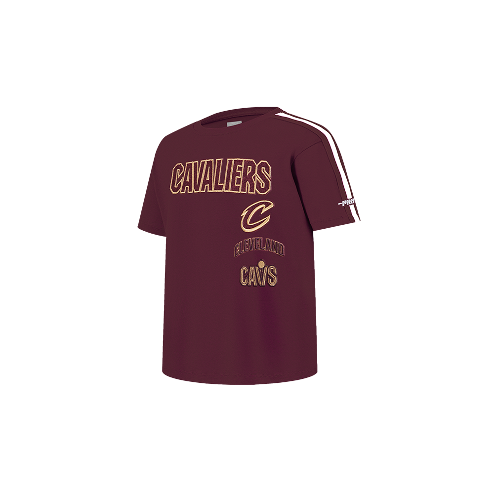NBA CLEVELAND CAVALIERS RETRO CLASSIC TODDLER BOYS SHORT SLEEVE TAPING TEE(WINE)