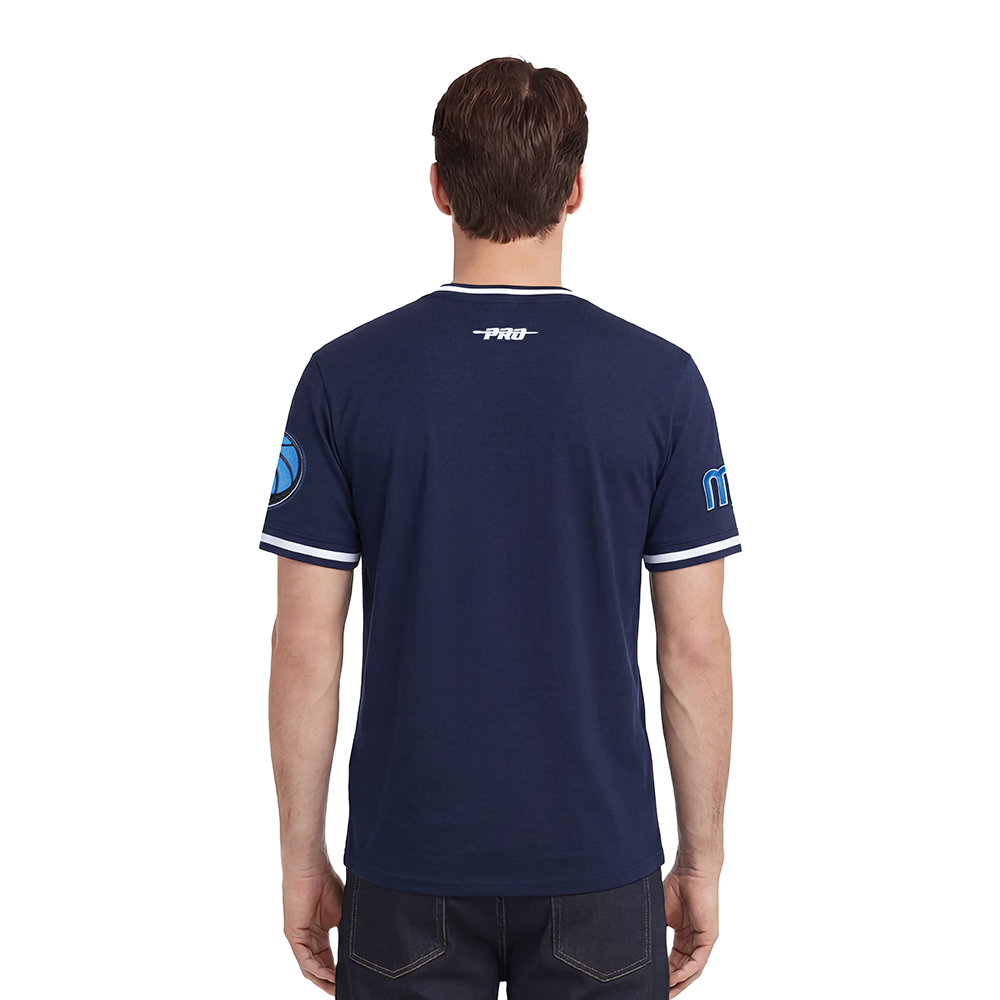 NBA DALLAS MAVERICKS CLASSIC CHENILLE MEN'S S/S TEE (MIDNIGHT NAVY)