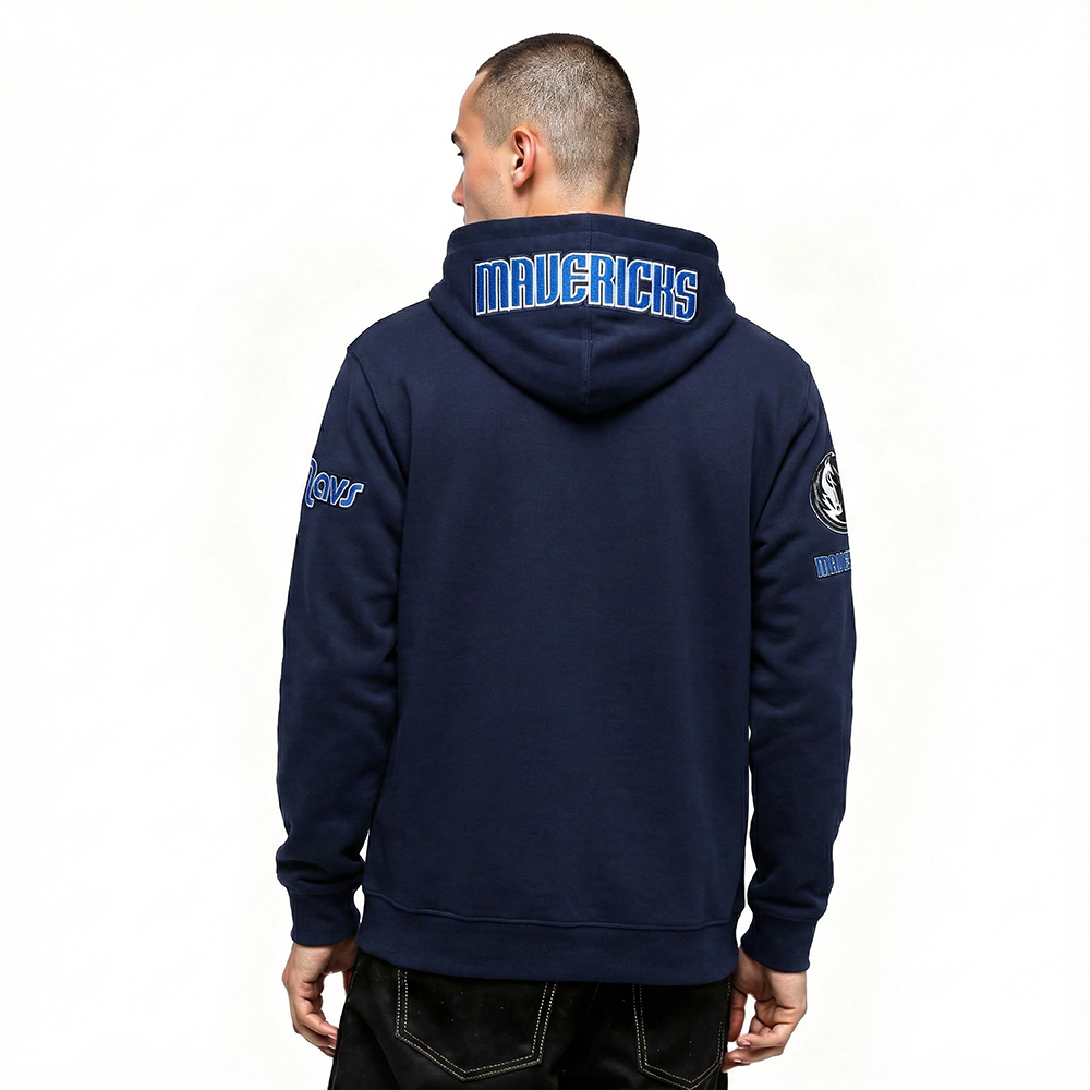 NBA DALLAS MAVERICKS ANTHONY DAVIS #3 CLASSIC PNN MEN'S DK PO HOODIE (MIDNIGHT NAVY)