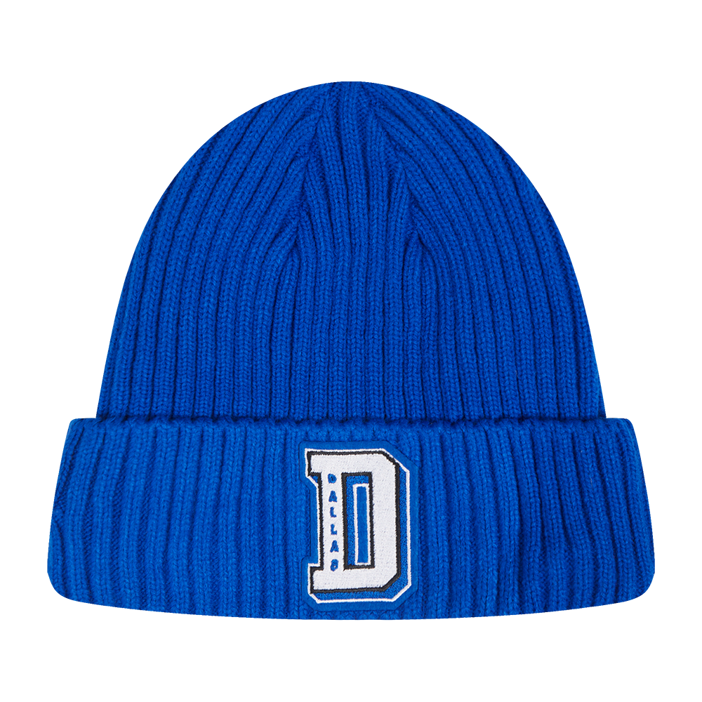 NBA DALLAS MAVERICKS MASH UP POLAR FLEECE LINED PRO BEANIE CUFFE (ROYAL BLUE)