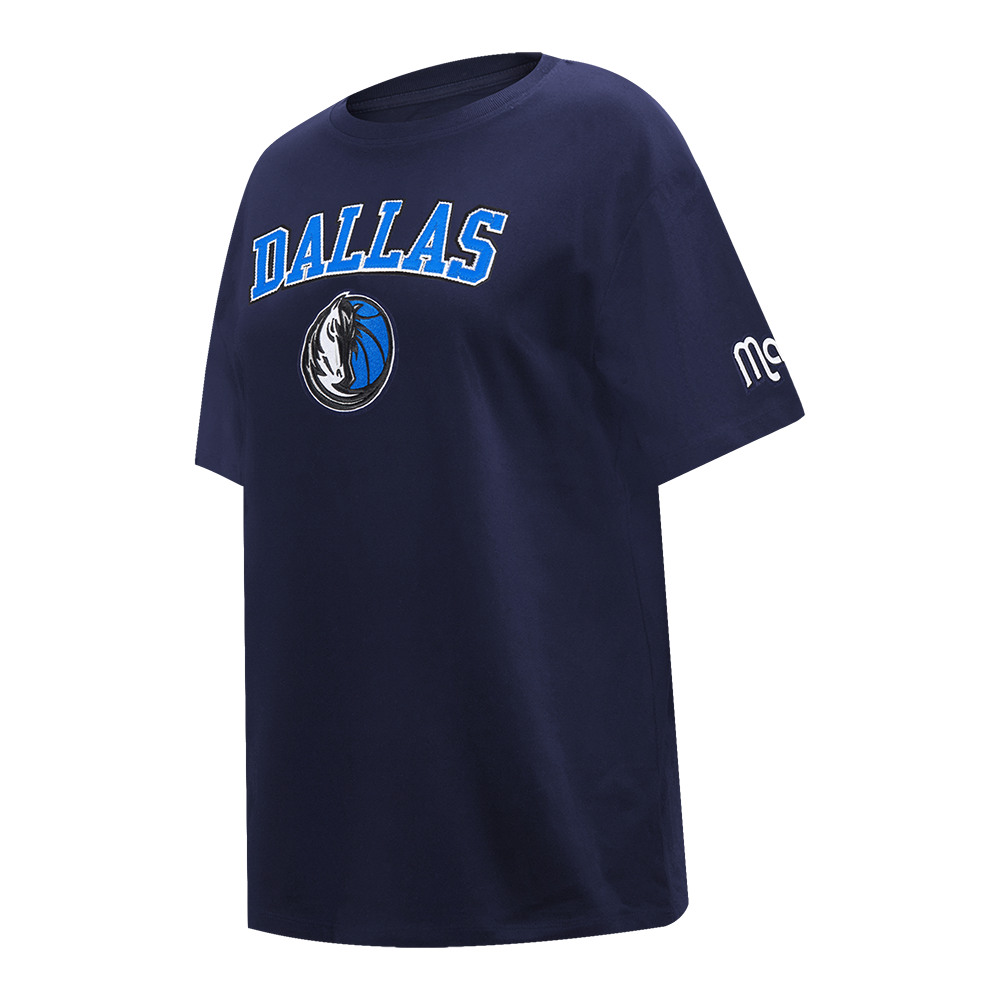 NBA DALLAS MAVERICKS CLASSIC WIND WOMEN'S CTN BF TEE (MIDNIGHT NAVY)