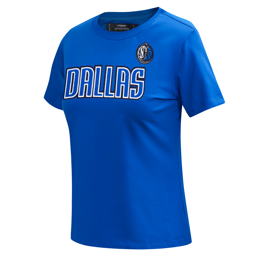 NBA DALLAS MAVERICKS CLASSIC WOMEN'S SJ SLIM FIT TEE (ROYAL BLUE)
