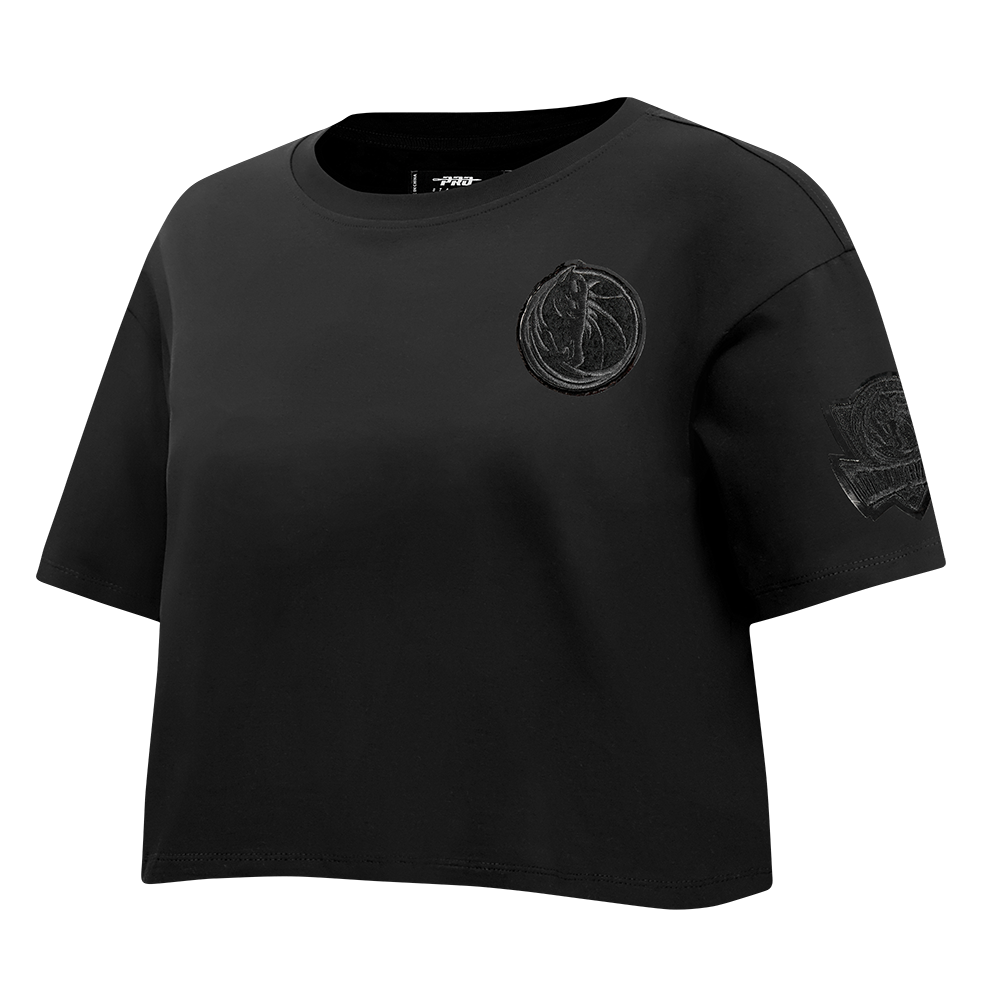 NBA DALLAS MAVERICKS TRIPLE BLACK WOMEN'S SJ BOXY TEE (TRIPLE BLACK)