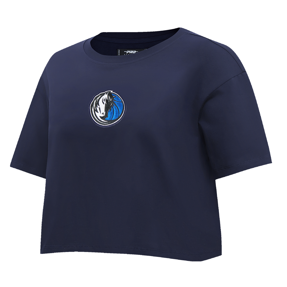 NBA DALLAS MAVERICKS WINGSPAN WOMEN'S SJ BOXY TEE (MIDNIGHT NAVY)