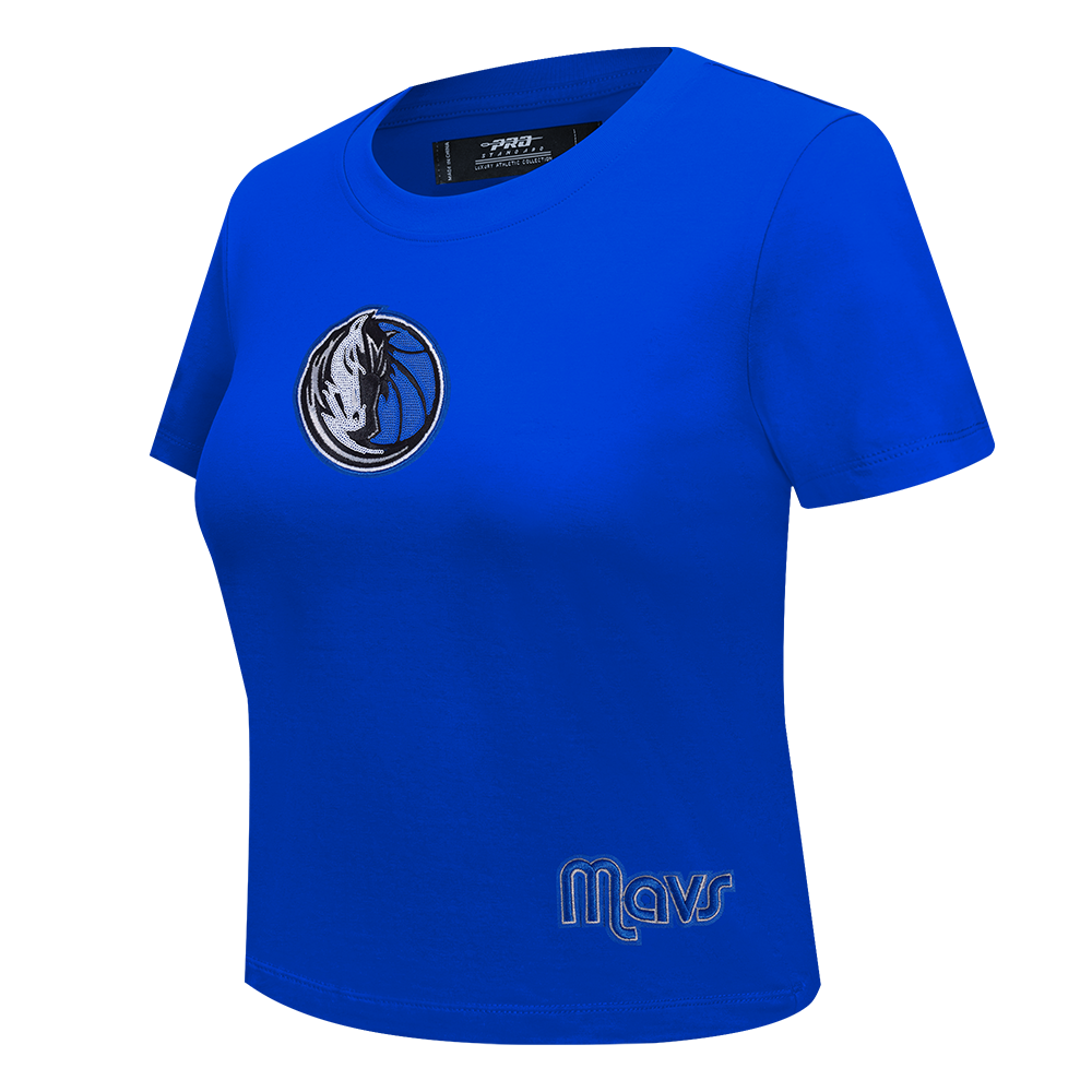 NBA DALLAS MAVERICKS GAME DAY CLASSICS WOMEN'S SJ BABY DOLL TEE (ROYAL BLUE)