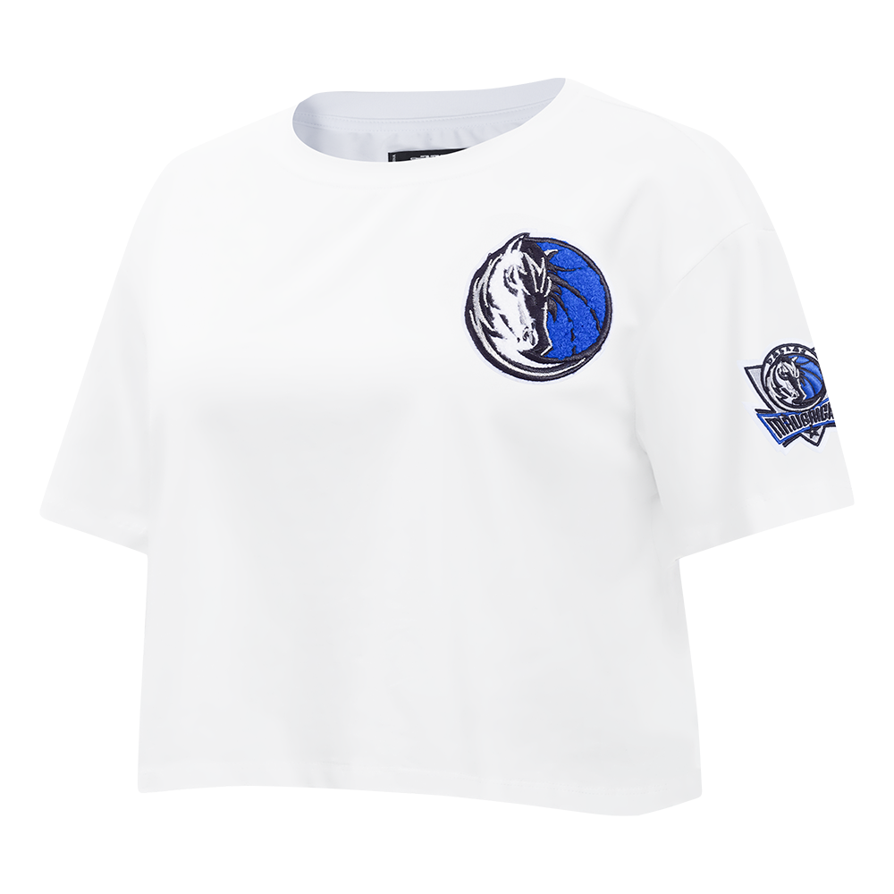 NBA DALLAS MAVERICKS CLASSIC WOMEN'S SJ BOXY TEE (WHITE)