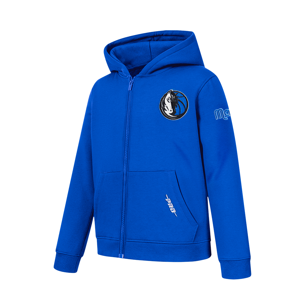 NBA DALLAS MAVERICKS CLASSIC BIG BOYS FLC FZ PO HOODIE (ROYAL BLUE)