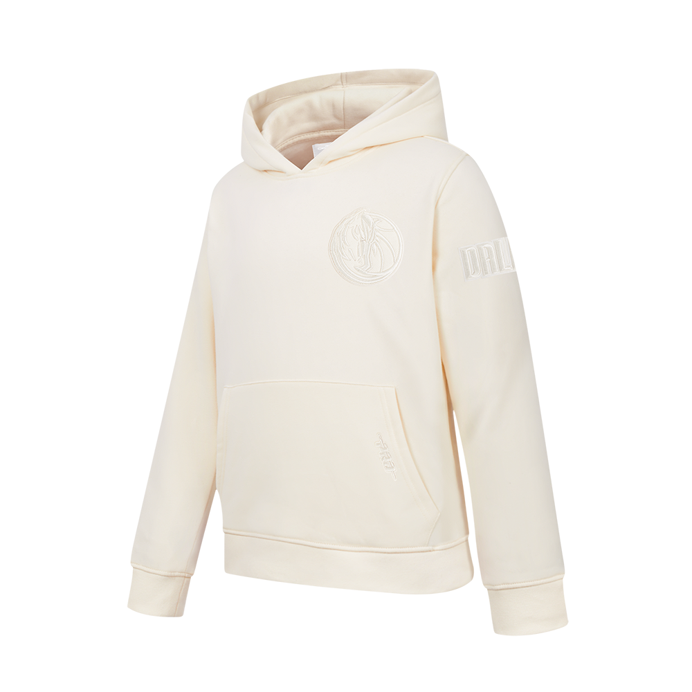 NBA DALLAS MAVERICKS NEUTRAL BIG BOYS FLC PO HOODIE (EGGSHELL)