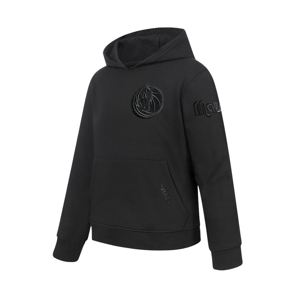 NBA DALLAS MAVERICKS TRIPLE BLACK BIG BOYS FLC PO HOODIE (BLACK)
