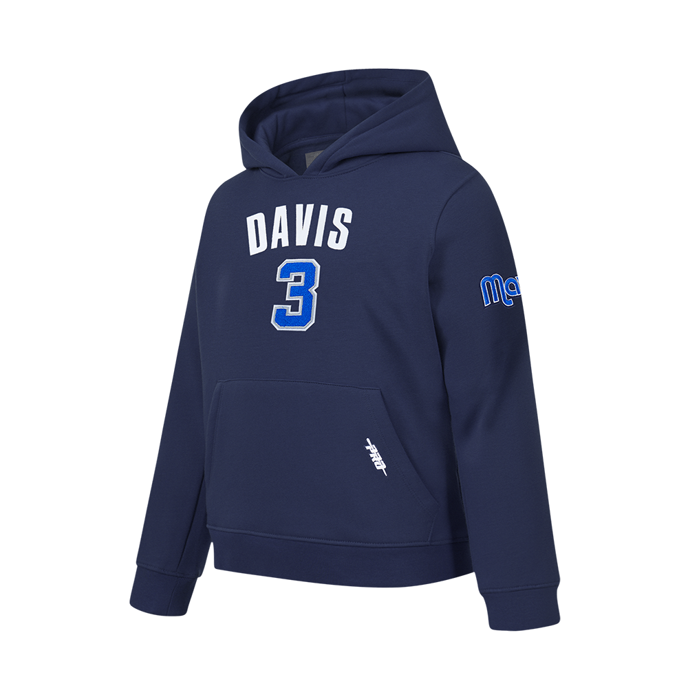 NBA DALLAS MAVERICKS ANTHONY DAVIS #3 CLASSIC PNN BIG BOY'S FLEECE PO H (MIDNIGHT NAVY)