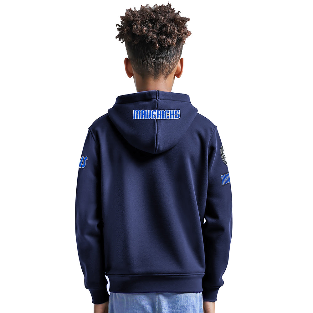 NBA DALLAS MAVERICKS ANTHONY DAVIS #3 CLASSIC PNN BIG BOY'S FLEECE PO H (MIDNIGHT NAVY)