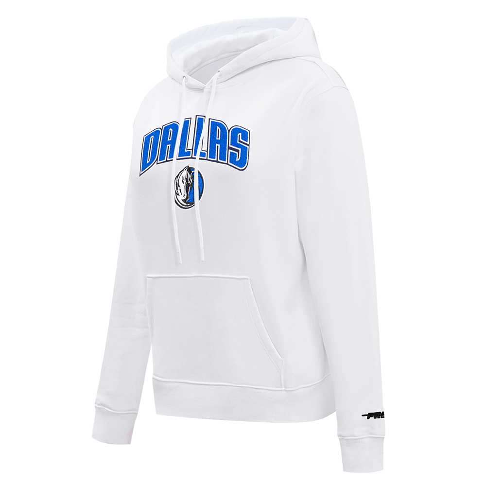 NBA DALLAS MAVERICKS CLASSIC WOMEN'S FLC PO HOODIE (WHITE)