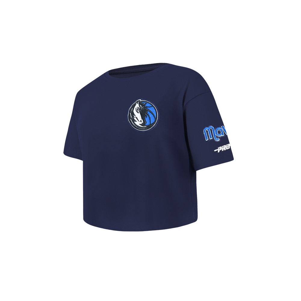 NBA DALLAS MAVERICKS CLASSIC TODDLER GIRLS SHORT SLEEVE BOXY TEE (MIDNIGHT NAVY)