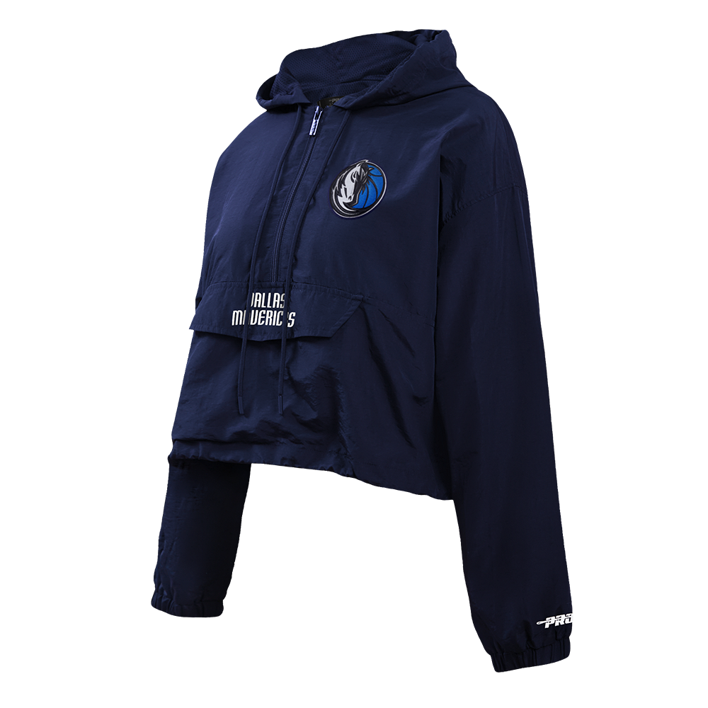 NBA DALLAS MAVERICKS CLASSIC WIND WOVEN WOMEN'S 1/2 JACKET (MIDNIGHT NAVY)