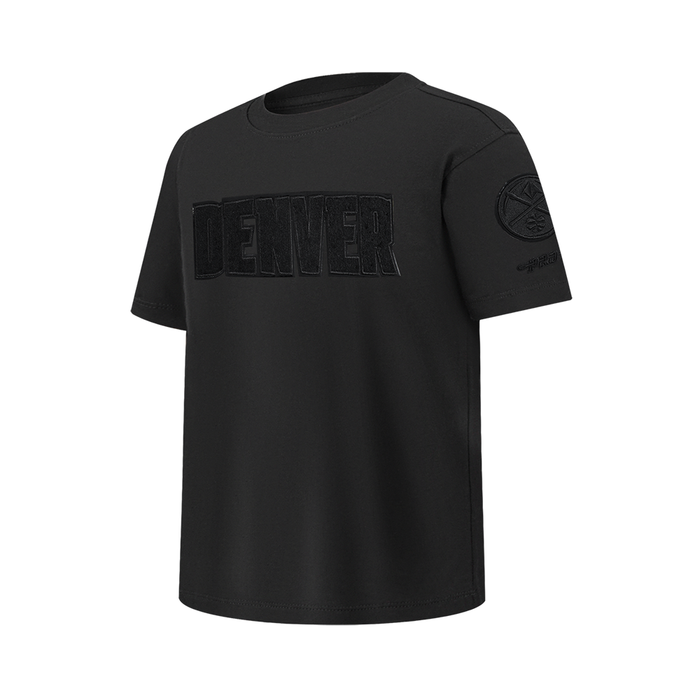NBA DENVER NUGGETS TRIPLE BLACK BIG BOYS SS TEE (BLACK)
