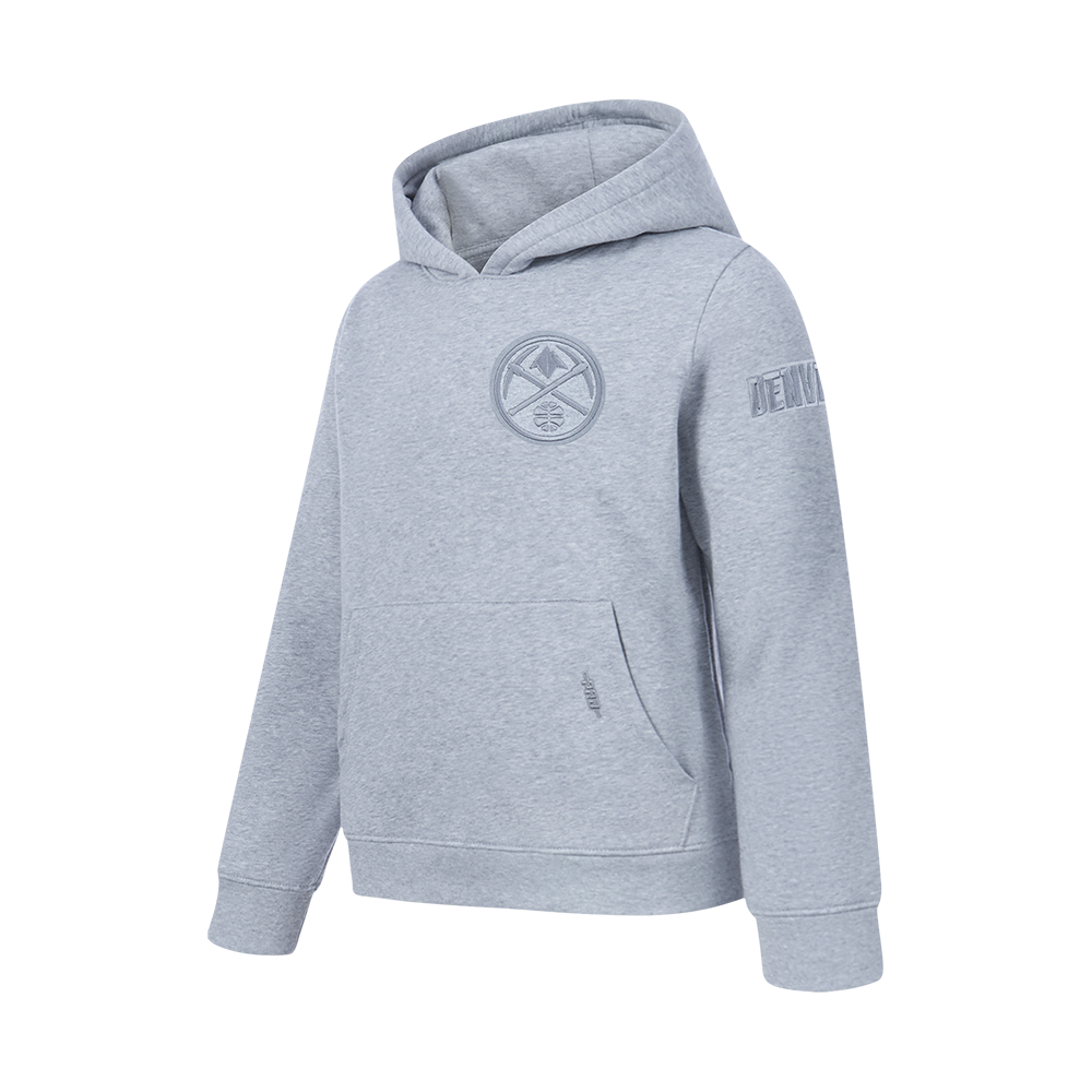 NBA DENVER NUGGETS NEUTRAL BIG BOYS FLC PO HOODIE (DARK HEATHER GRAY)