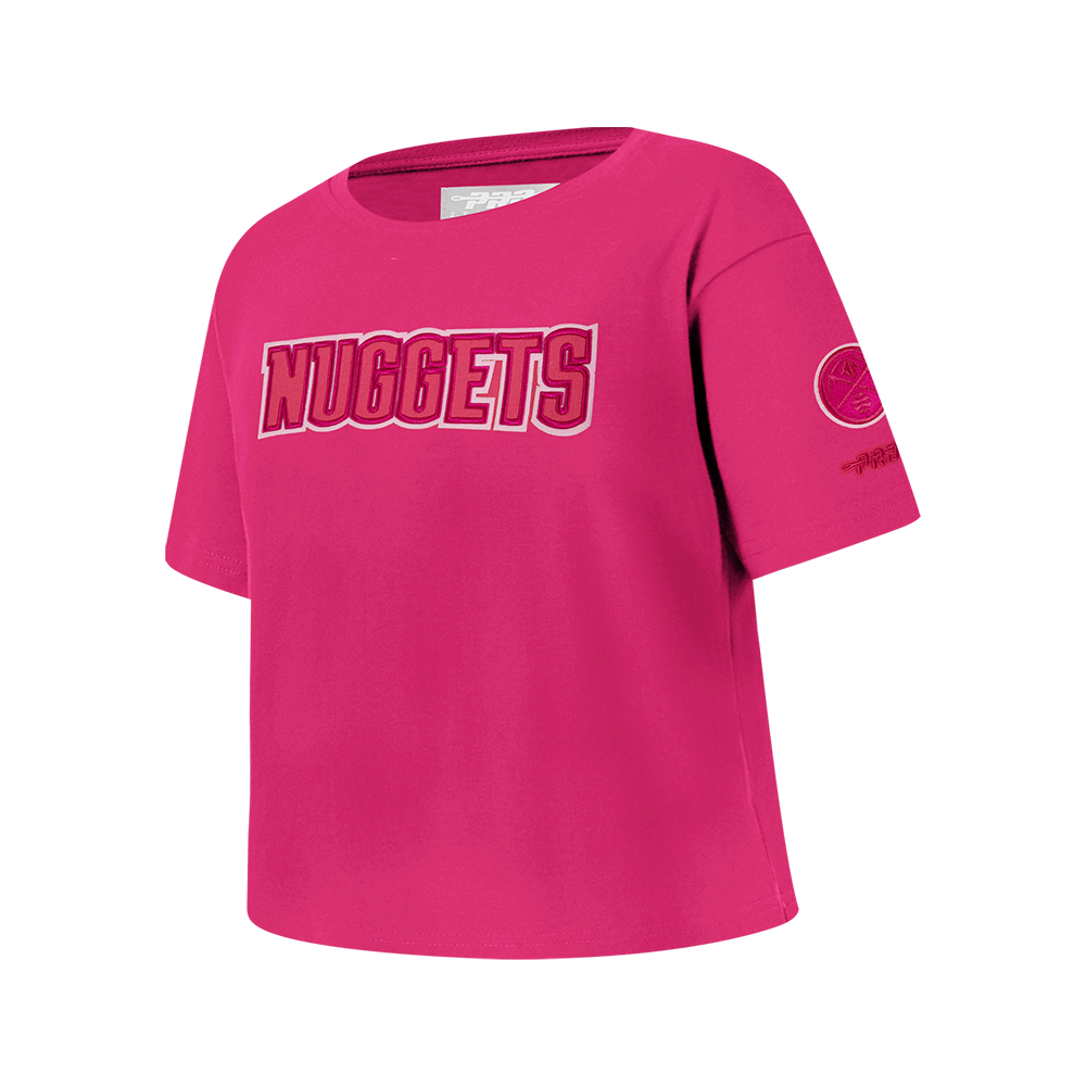 NBA DENVER NUGGETS TRIPLE PINK BIG GIRLS SS BOXY TEE (BEETROOT PURPLE)
