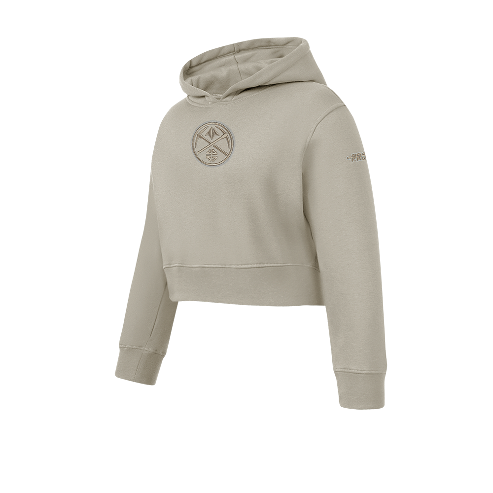 NBA DENVER NUGGETS NEUTRAL BIG GIRLS FLC PO HOODIE (TAUPE)