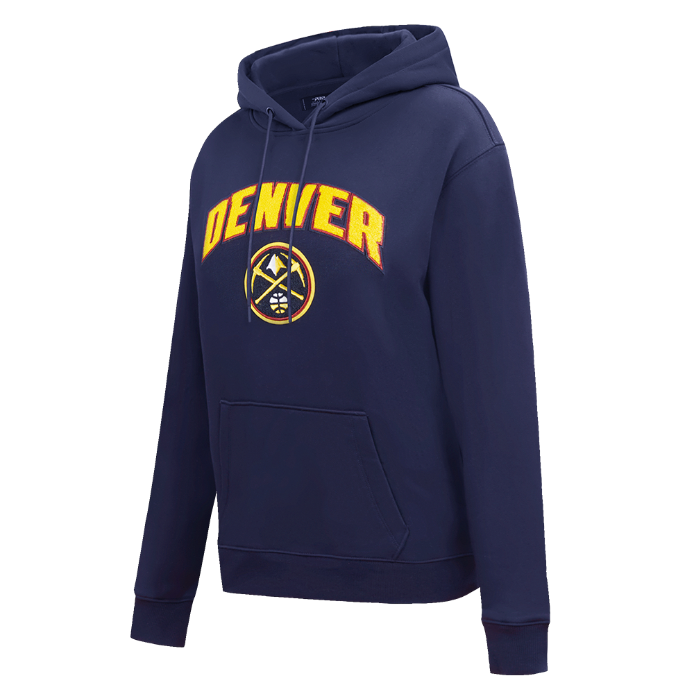 NBA DENVER NUGGETS CLASSIC WOMEN'S FLC PO HOODIE (MIDNIGHT NAVY)