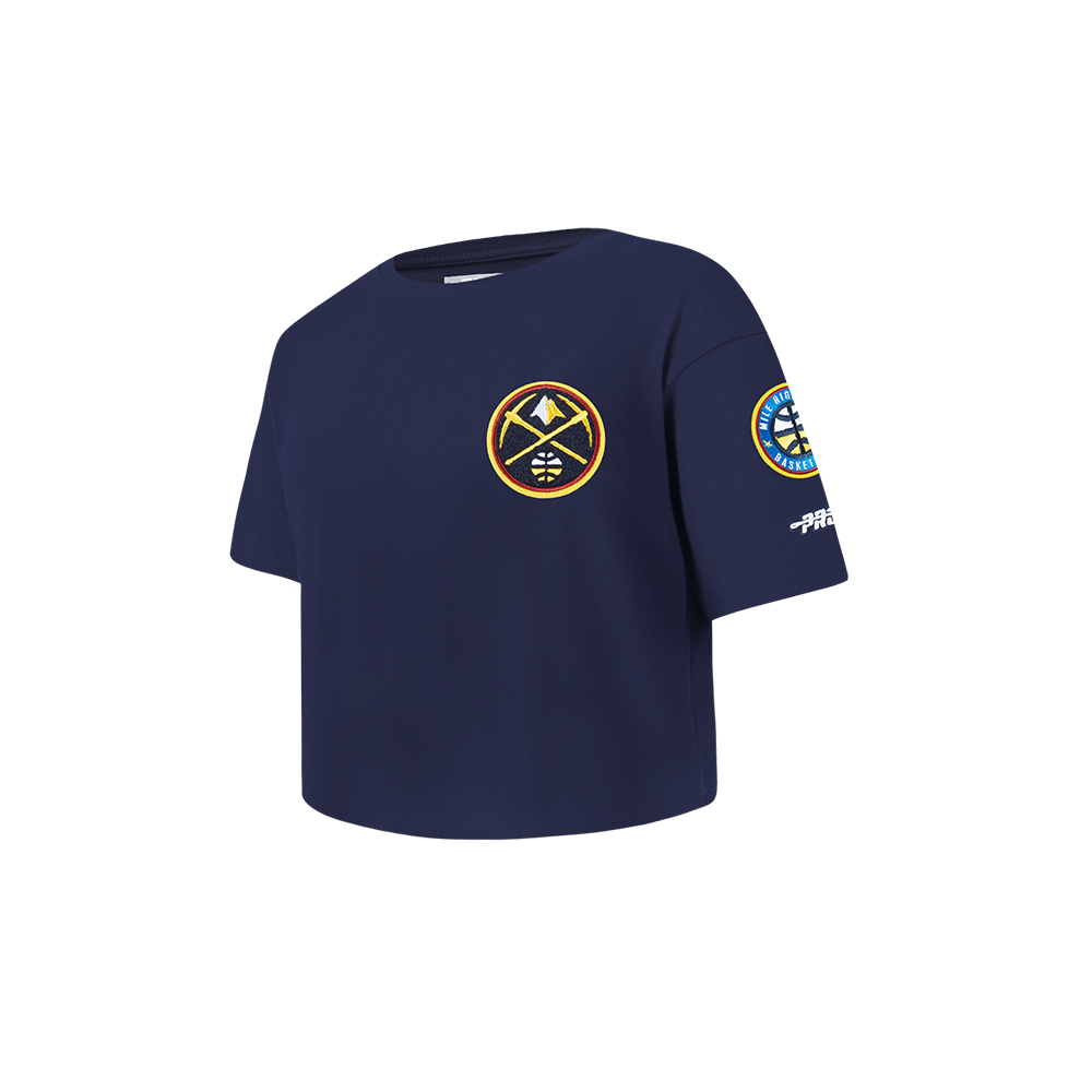 NBA DENVER NUGGETS CLASSIC TODDLER GIRLS SHORT SLEEVE BOXY TEE (MIDNIGHT NAVY)