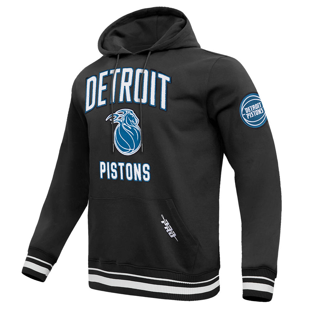 NBA DETROIT PISTONS CITY EDITION 25-26 MEN'S RIB FLC PO HOODIE (BLACK)