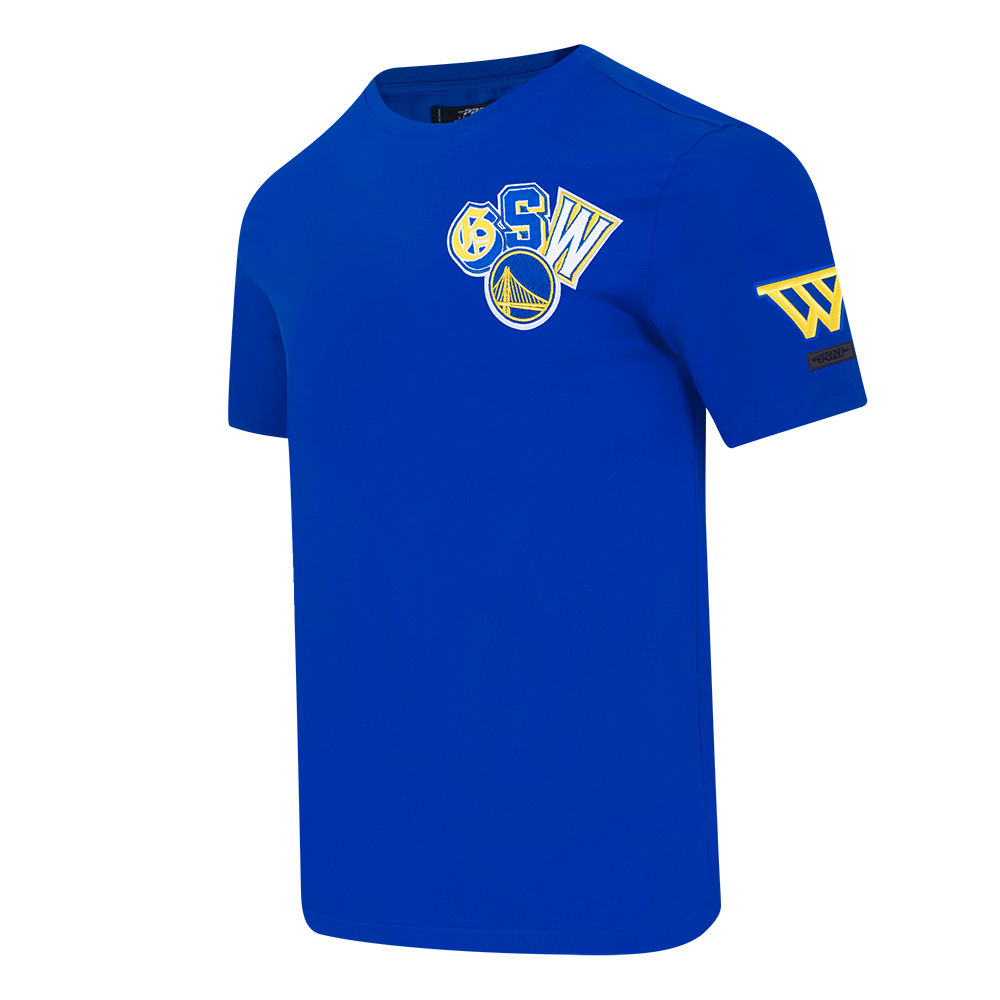 NBA GOLDEN STATE WARRIORS CITY RANSOM MEN'S SINGLE JERSEY TEE (ROYAL BLUE)