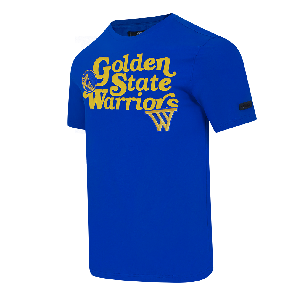 NBA GOLDEN STATE WARRIORS SOUVENIR MEN'S SINGLE JERSEY TEE (ROYAL BLUE)