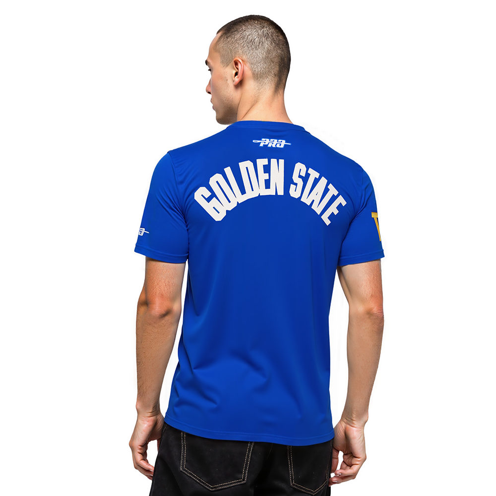 NBA GOLDEN STATE WARRIORS MODERN ORIGINALS MEN'S SJ TEE (ROYAL BLUE)
