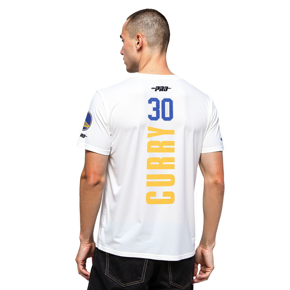 NBA GOLDEN STATE WARRIORS STEPHEN CURRY #30 CLASSIC PNN MEN'S SJ TEE (WHITE)