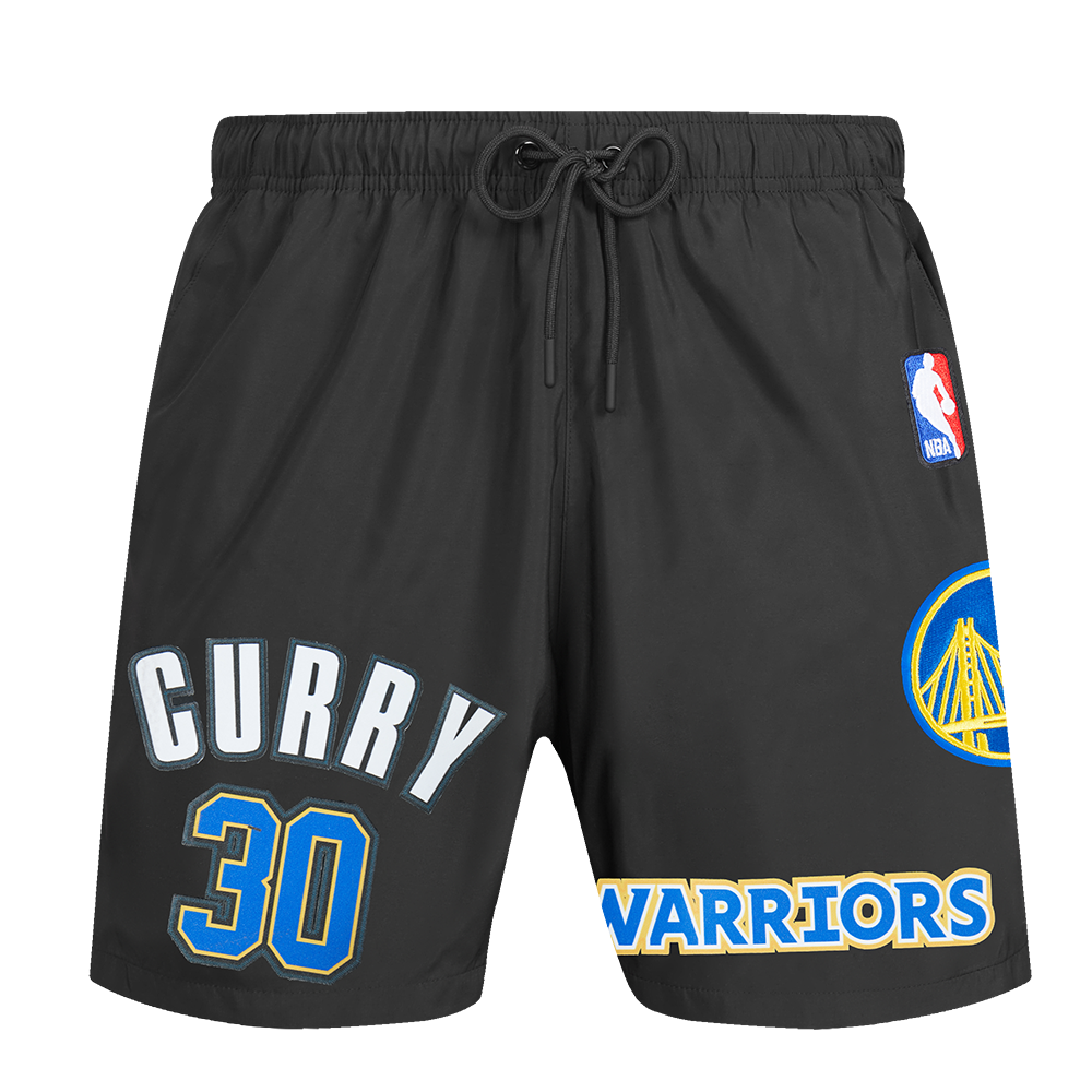 NBA GOLDEN STATE WARRIORS STEPHEN CURRY #30 WOVEN SHORT (BLACK)