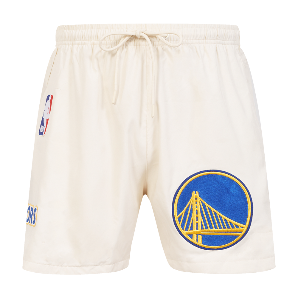 NBA GOLDEN STATE WARRIORS CLASSIC WOVEN MEN'S SHORT (EGGSHELL)