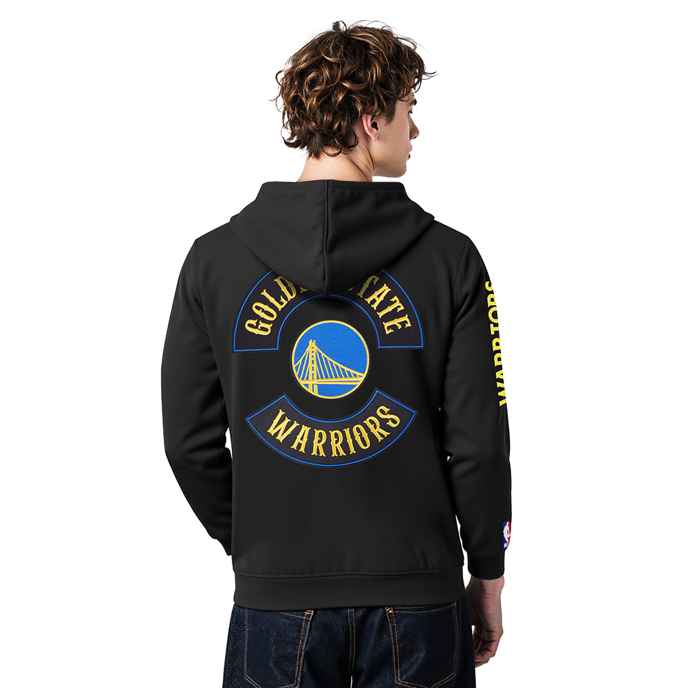 NBA GOLDEN STATE WARRIORS BORN FOR SPORT MEN'S FLC PO HOODIE (BLACK)
