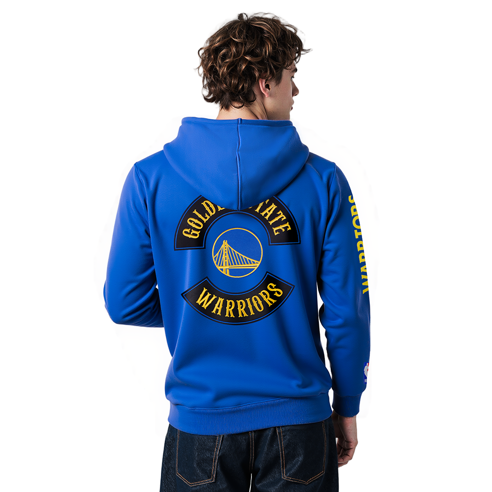 NBA GOLDEN STATE WARRIORS BORN FOR SPORT MEN'S FLC PO HOODIE (ROYAL BLUE)