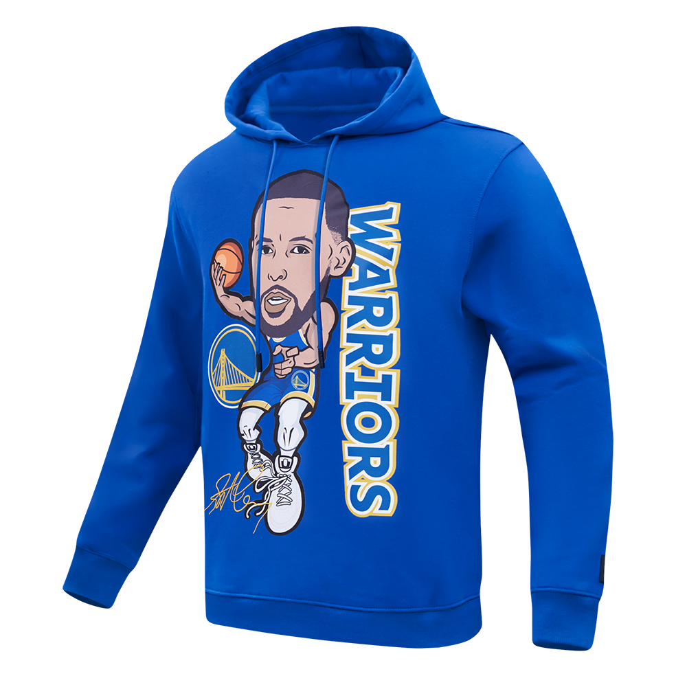 NBA GOLDEN STATE WARRIORS STEPHEN CURRY #30 SKY HOOK MEN'S FLC PO HOODIE  (ROYAL BLUE)