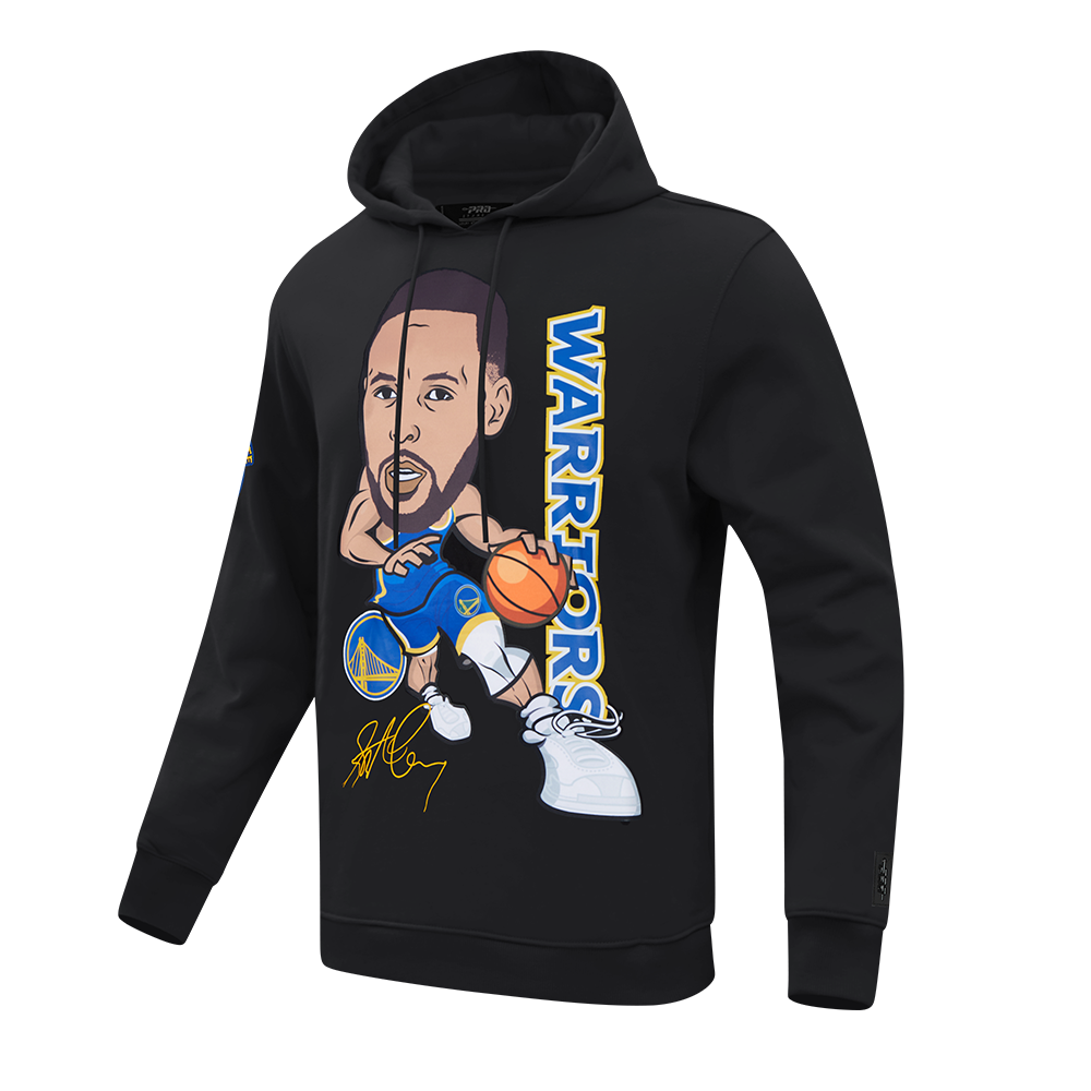 NBA GOLDEN STATE WARRIORS STEPH CURRY #30 DRIVE MEN'S PO HOODIE (BLACK)