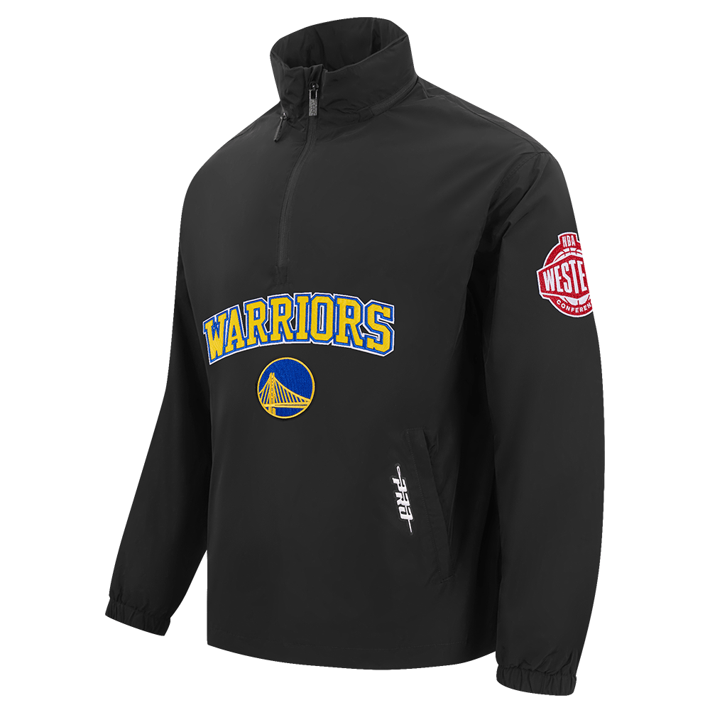 NBA GOLDEN STATE WARRIORS PRE GAME MEN'S JACKET (BLACK)