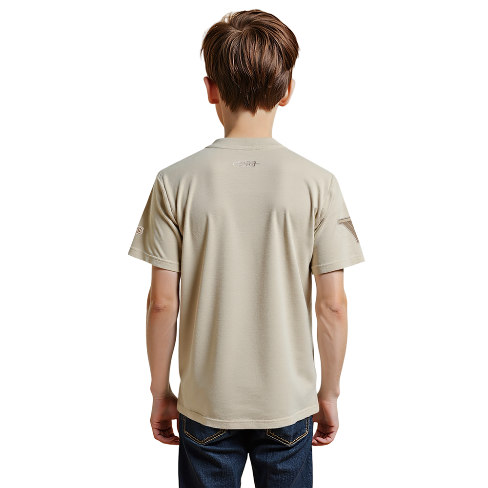 NBA GOLDEN STATE WARRIORS NEUTRAL BIG BOYS SINGLE JERSEY TEE (TAUPE)