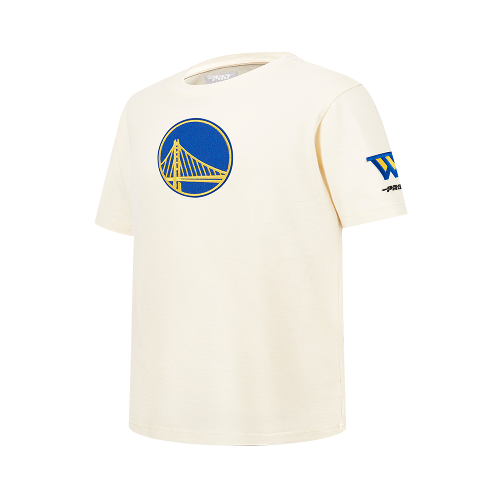 NBA GOLDEN STATE WARRIORS RETRO CLASSIC BIG BOY'S SS TEE (EGGSHELL)