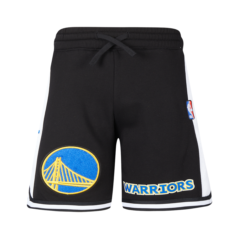 NBA GOLDEN STATE WARRIORS CLASSIC BIG BOY'S FLC 2.0 SHORT (BLACK)
