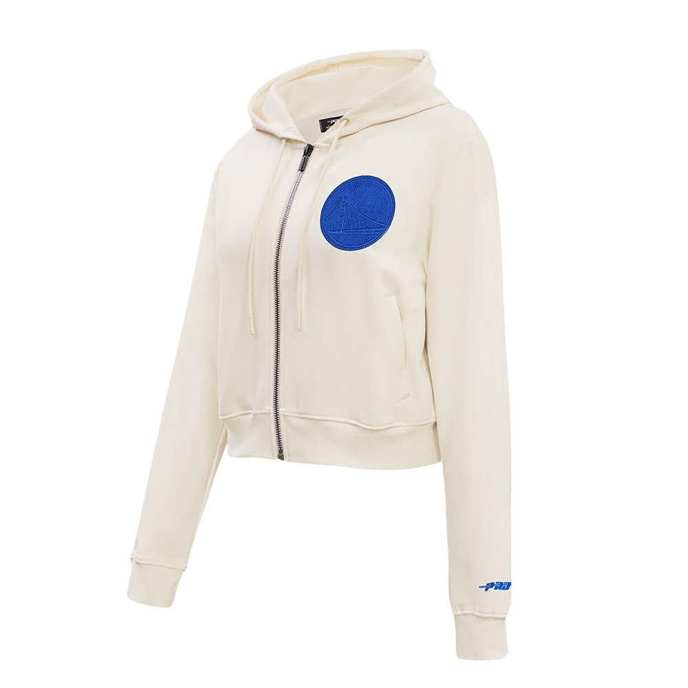 NBA GOLDEN STATE WARRIORS TRIPLE TONAL DK FZ HOODIE (EGGSHELL)