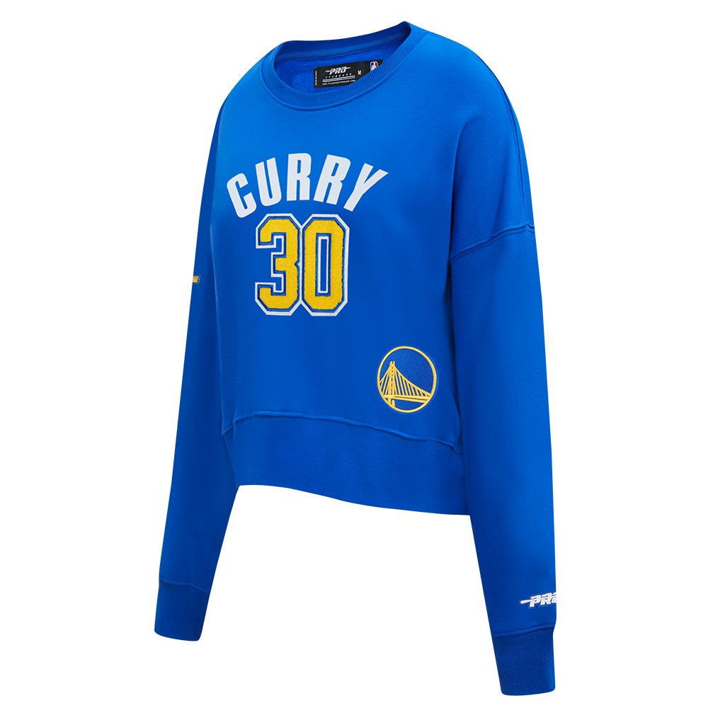 NBA GOLDEN STATE WARRIORS STEPHEN CURRY #30 CLASSIC PNN WOMEN'S FLC CR (ROYAL BLUE)