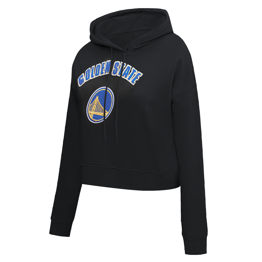 NBA GOLDEN STATE WARRIORS CLASSIC WOMEN S PO HOODIE BLACK Pro Standard