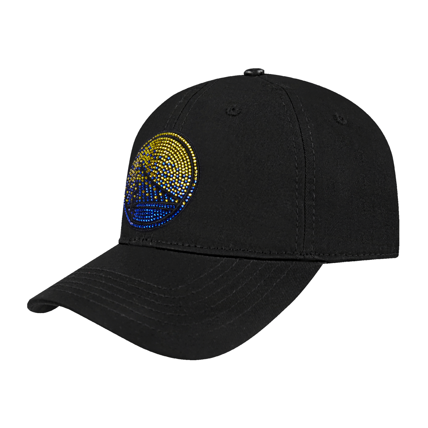 NBA GOLDEN STATE WARRIORS JEWELS WOMEN'S DAD HAT (BLACK)