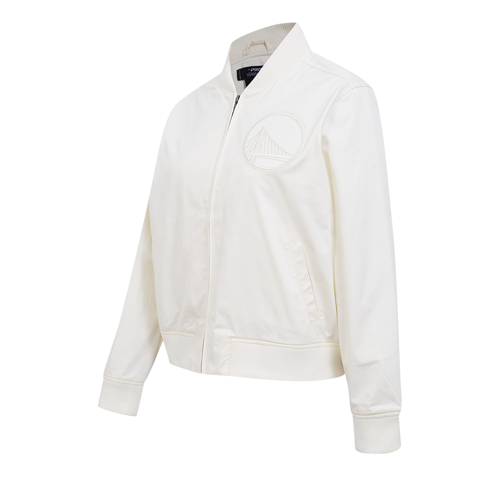 NBA GOLDEN STATE WARRIORS NEURAL WOMEN'S TWILL JACKET (EGGSHELL)