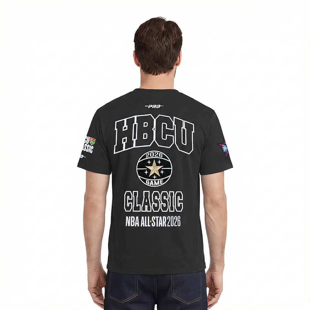 NBA X HBCU CLASSIC 2026 MEN'S CJ DROP SHOULDER TEE (BLACK)