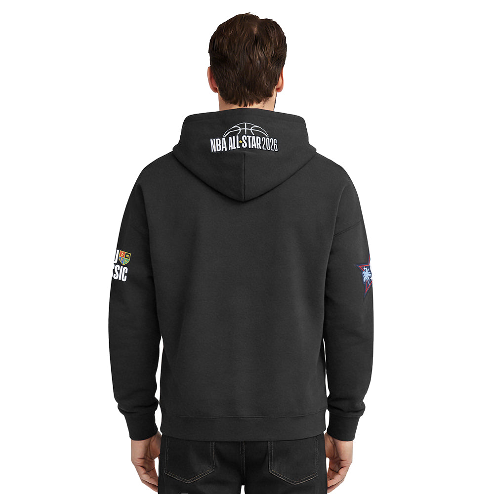 NBA X HBCU CLASSIC 2026 MEN'S DROP SHOULDER FLC PO HOODIE (BLACK)